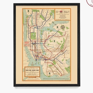 New York City U-Bahn Karte, U-Bahn Karte Wandkunst, New York City Themen Dekor, U-Bahn Karte Kunst, New York City Wandkunst, NYC
