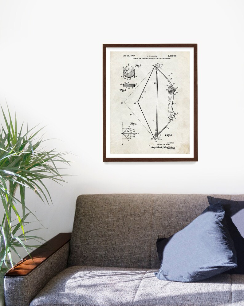 K&ouml;nnte beinhalten: Eine Vintage-Patentzeichnung f&uuml;r eine "Methode und Mittel f&uuml;r einen Golfball-Schlaganh&auml;nger" vom 30. Dezember 1969. Die Zeichnung zeigt ein Diagramm eines Golfschl&auml;gers mit einem Ball, der an einer Schnur befestigt ist.