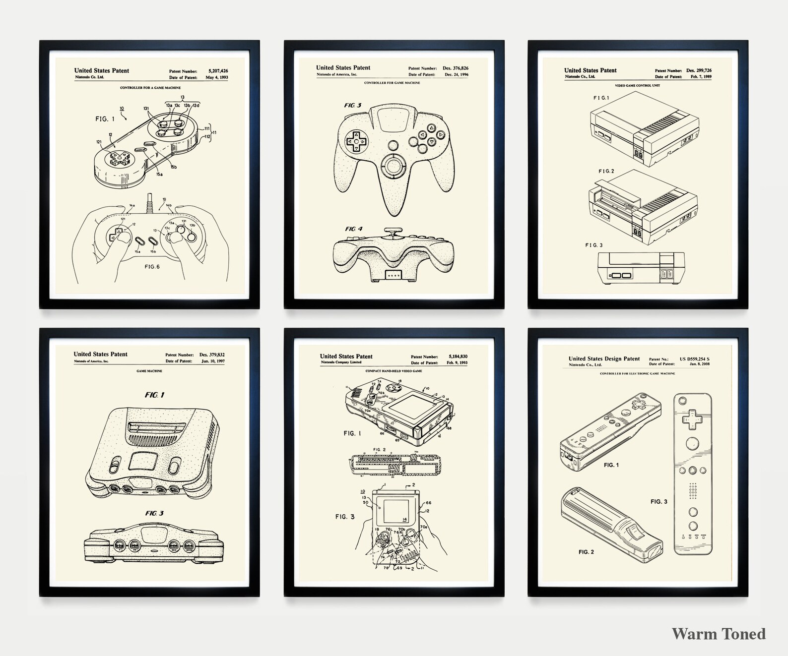 Video Game Patent Poster Video Game Wall Art Gamer Gift E - Etsy