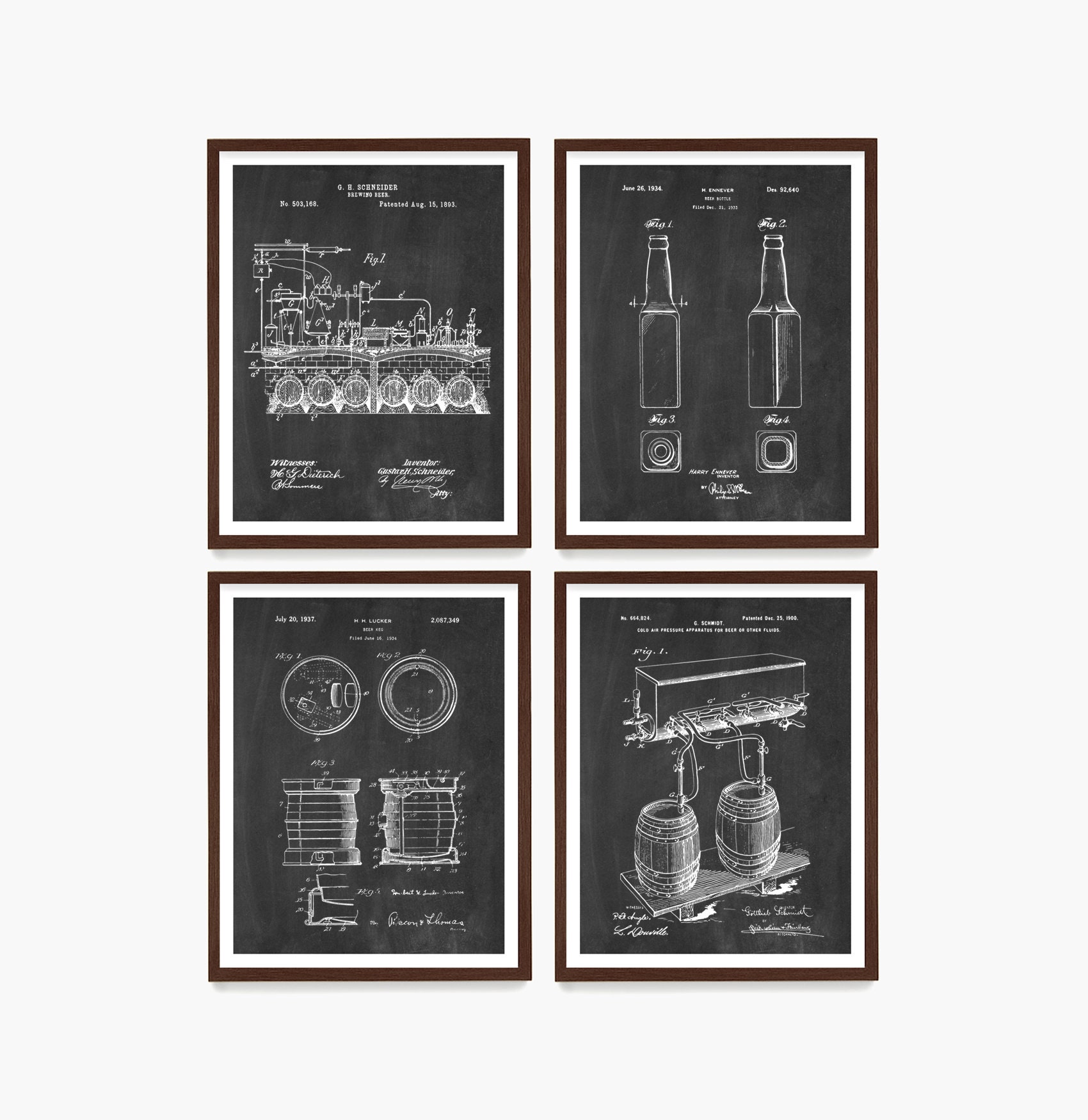 Beer Art Beer Patent Art Beer Brewing Beer Poster Beer Gift Beer Wall Art Beer Keg Patent Print Beer Brewing Poster Home Brewing