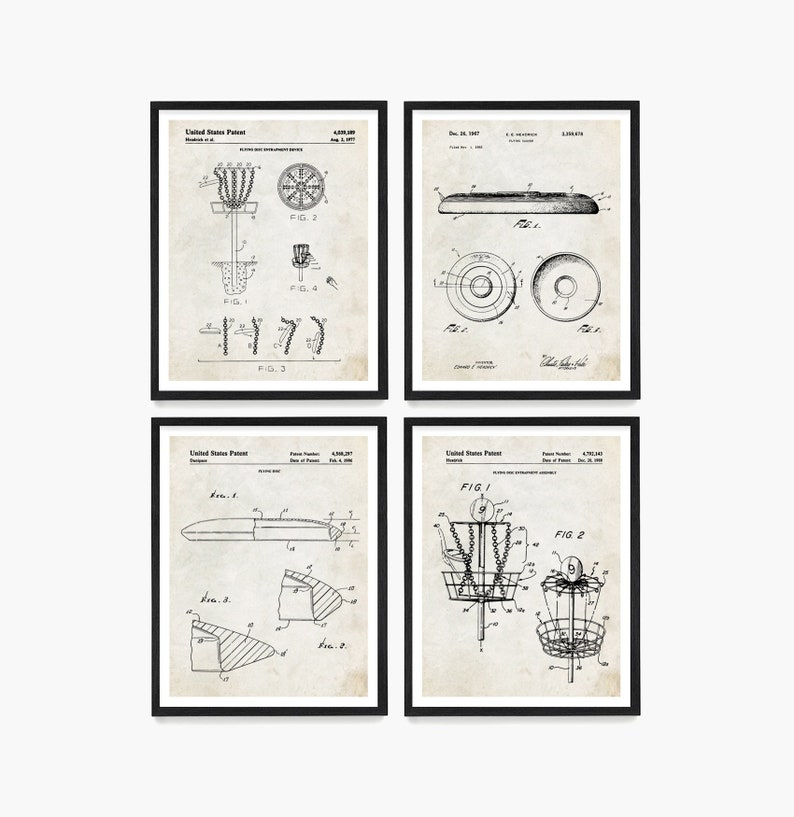 Disc Golf Frisbee Patent Art