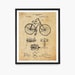 Bicycle Poster, Vintage Bicycles Patent, Bike Patent Poster, Bike Wall Art, Bicycle Wall Art, Cyclist Gift, Bike Gift 