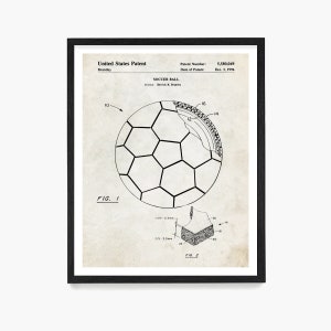 Soccer Ball Patent Print, Soccer Wall Art, World Cup Poster, Kids Room Decor, Soccer Coach Gift, Sports Theme Parchment