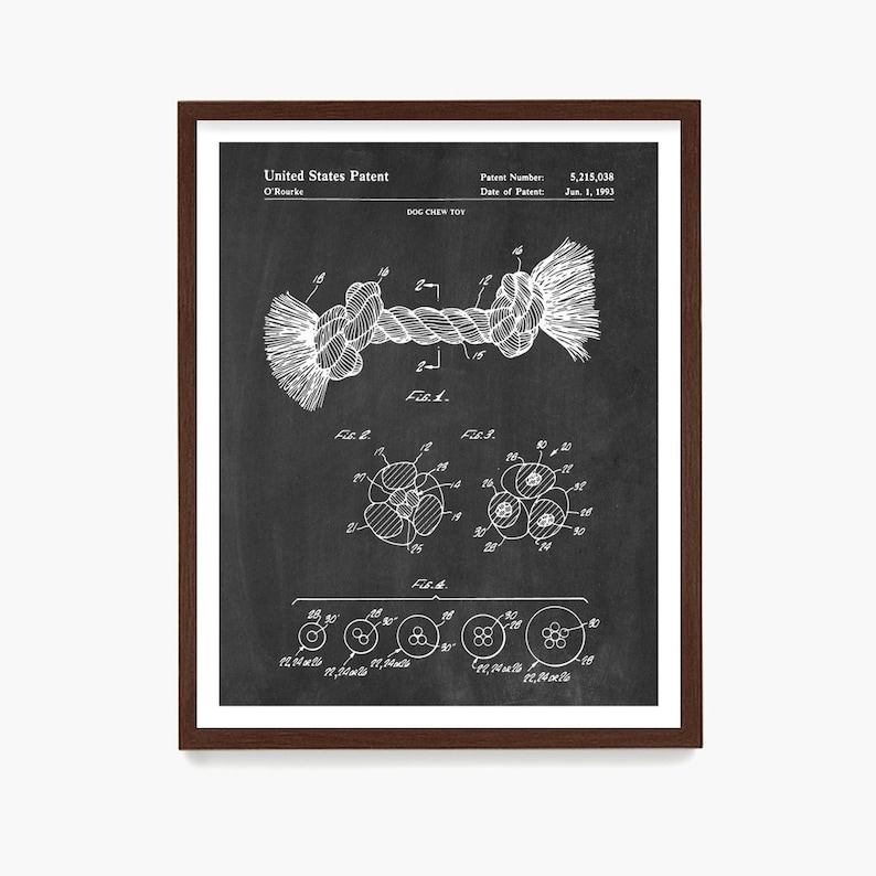 Dog Toy Patent Poster
