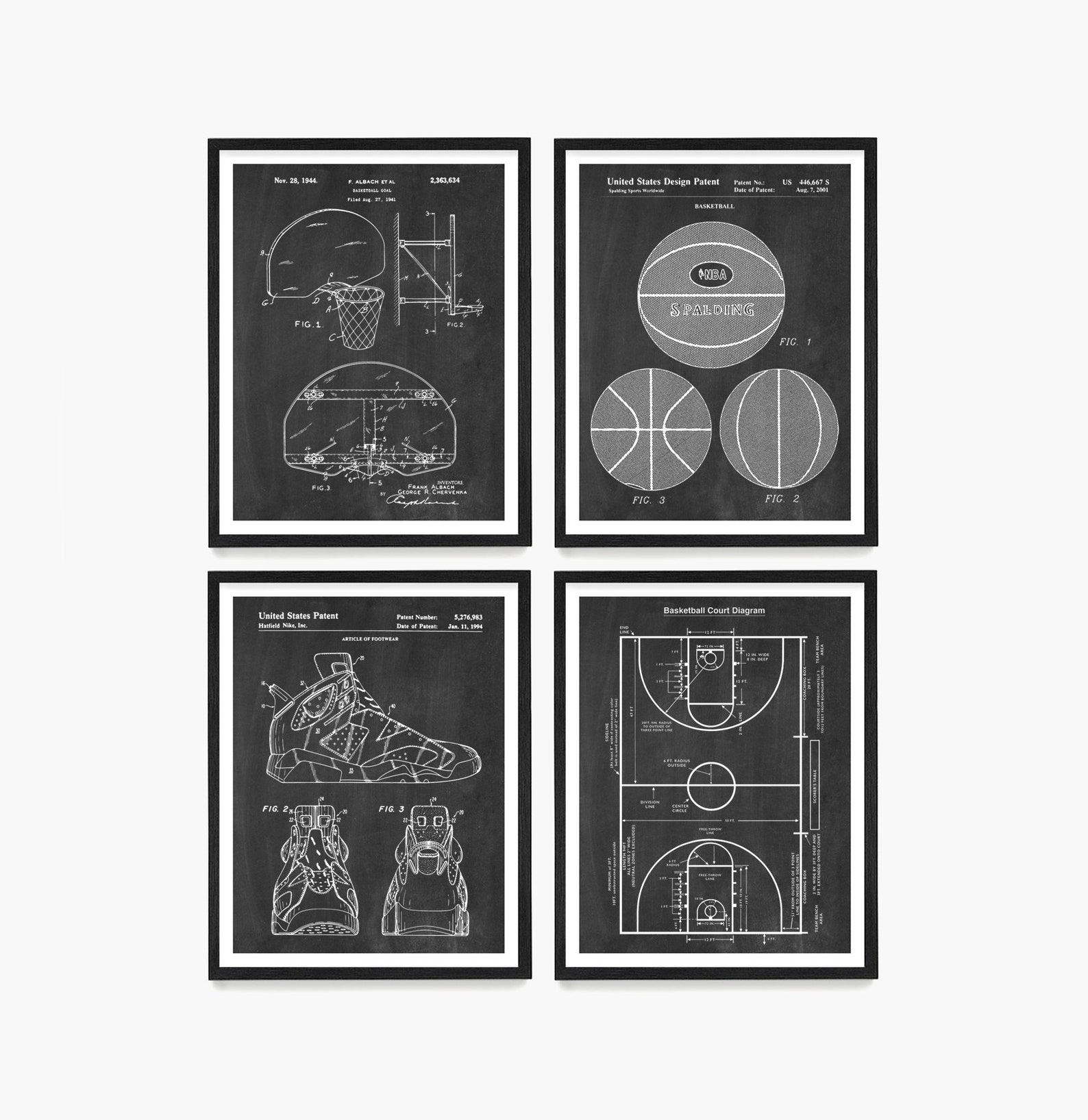 Basketball Patent Poster Basketball Wall Art Basketball Etsy