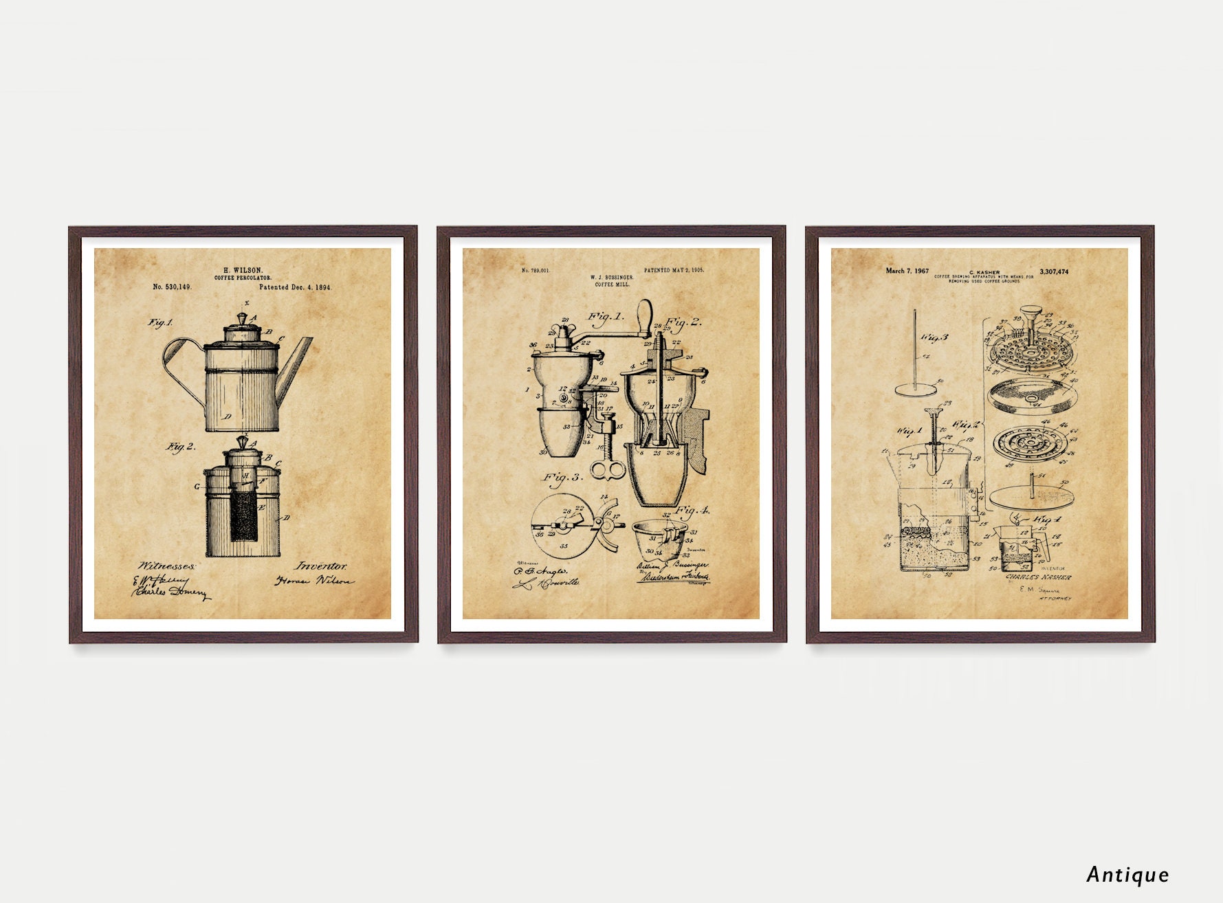 Coffee Poster Kitchen Decor Coffee Print French Press Kitchen
