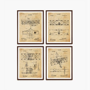 Wright Brothers Patent Art, Wright Brothers Poster, Airplane Art, Airplane Poster, Airplane Patent, Aviation, Wright Brothers Plane, Pilot