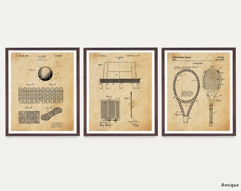 Tennis Poster Patent Art, Tennis Player Best Gift, Racquet Patent, Tennis Wall Art