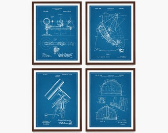 Astronomy Patent Poster, Radio Telescope Patent Wall Art, Astronomy Patent, Star Chart, NASA Patent, Space Art, NASA Poster