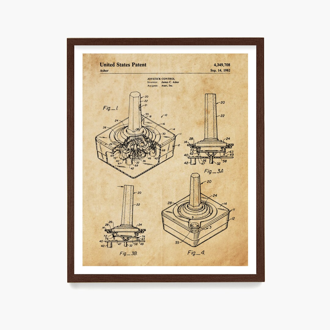 Video Game Patent Art, Video Game Controller Patent, Video Game ...