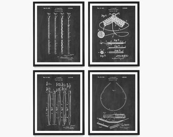 Knitting Patent Poster, Knitting Wall Art, Craft Room Decor, Knitting Gift, Knitting Needle Patent