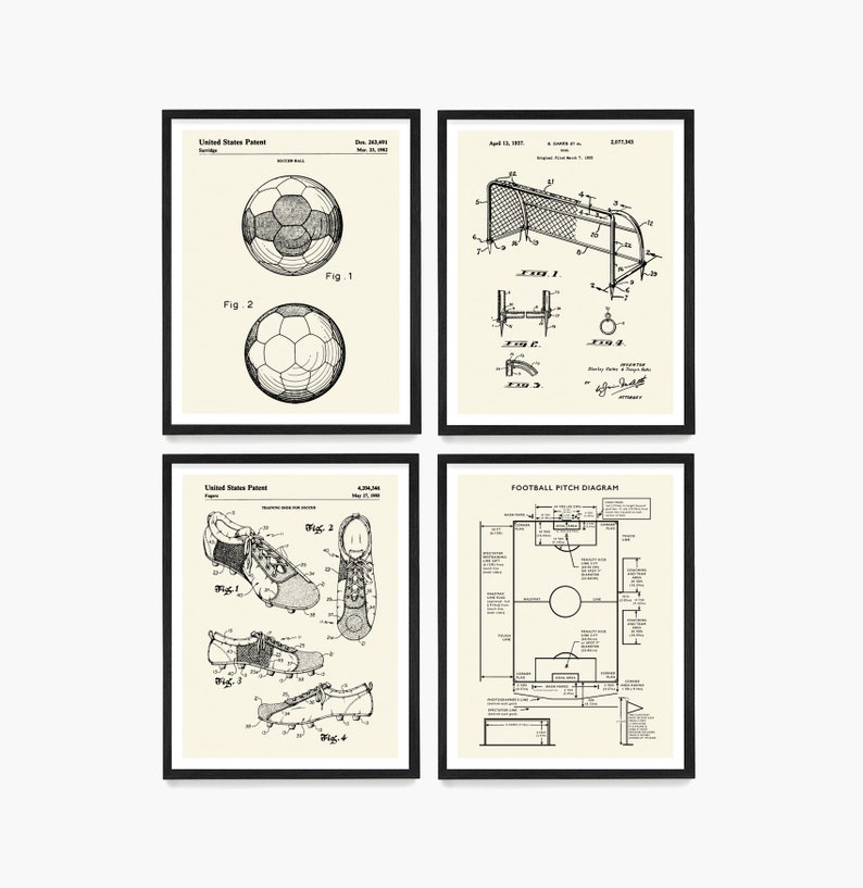 Soccer Patent Art, Soccer Poster, Football Patent, Soccer Wall Art, Soccer Ball , Soccer Ball Patent, Soccer Art, Football, Soccer Gift image 8