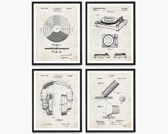 Record Player Patent, Stereo HI FI, Turntable Patent, Music Art, Record Player, Music Poster, Music Patent, Vinyl Art, Vinyl Patent