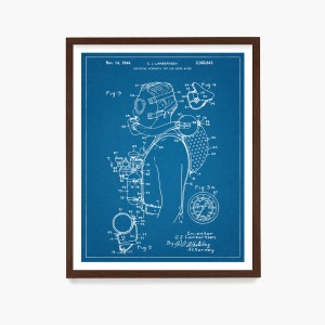 Scuba Diving Patent, Scuba Wall Art, Scuba Poster, Scuba Gift, Beach House Decor, Nautical Poster, Beach Wall Art