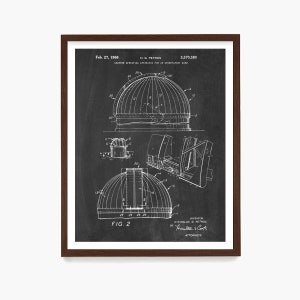 Astronomy Observatory Patent Poster – Vintage Telescope Blueprint Art, Space Science Wall Decor, Gift for Astronomers & Space Enthusiasts