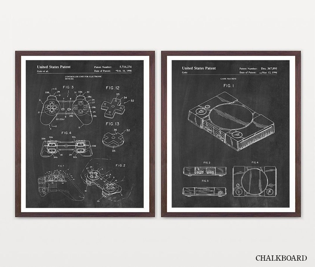 Video Game Patent Poster, Video Game Wall Art, Video Game Poster, Boys ...