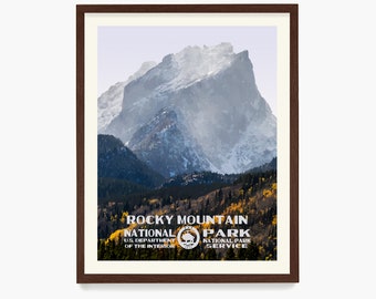 Rocky Mountain National Park Poster, Rocky Mountain National Park Poster, National Park Art, WPA, WPA Poster, WPA Art, Rocky Mountains