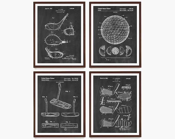 Golf Patent Art, Golf Poster, Golf Art, Golf Clubs, Golf Ball, Golf Bag, Golf Wall Art, Golf Patent, Golf Gift, Dad Gift, Putter