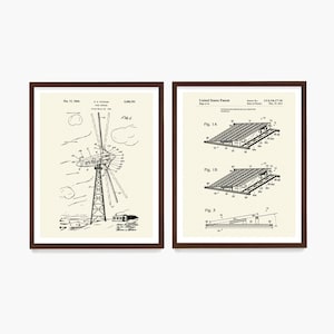 Renewable Energy Patent Collection, Solar Power Poster, Wind Turbine Patent Art, Green Energy Art, Modern Home Decor, Sustainable Home image 10