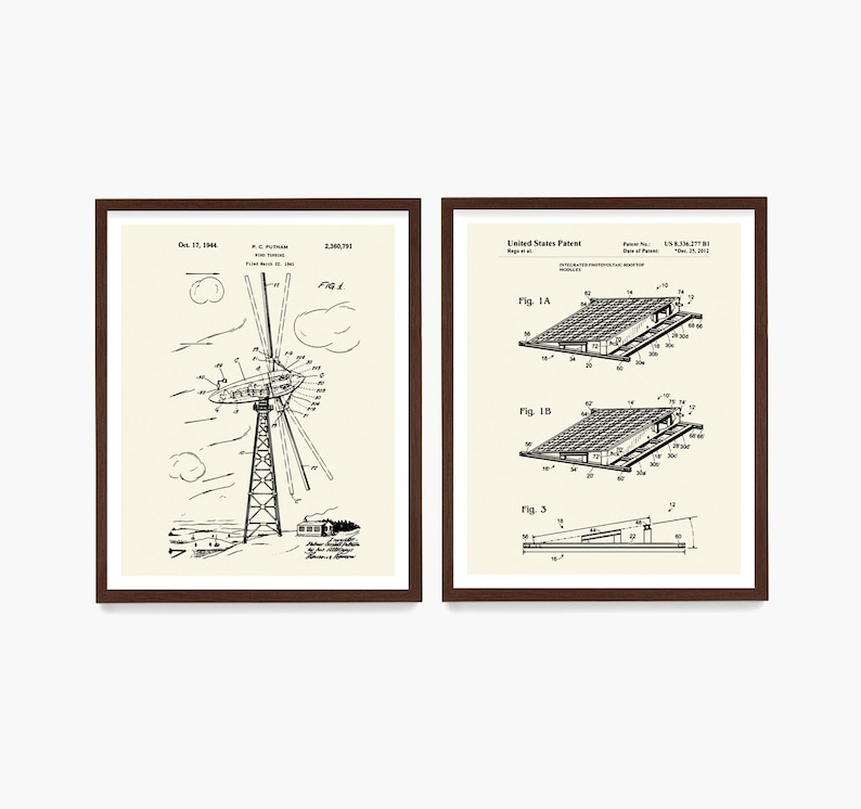 Renewable Energy Patent Collection, Solar Power Poster, Wind Turbine Patent Art, Green Energy Art, Modern Home Decor, Sustainable Home imagem 10