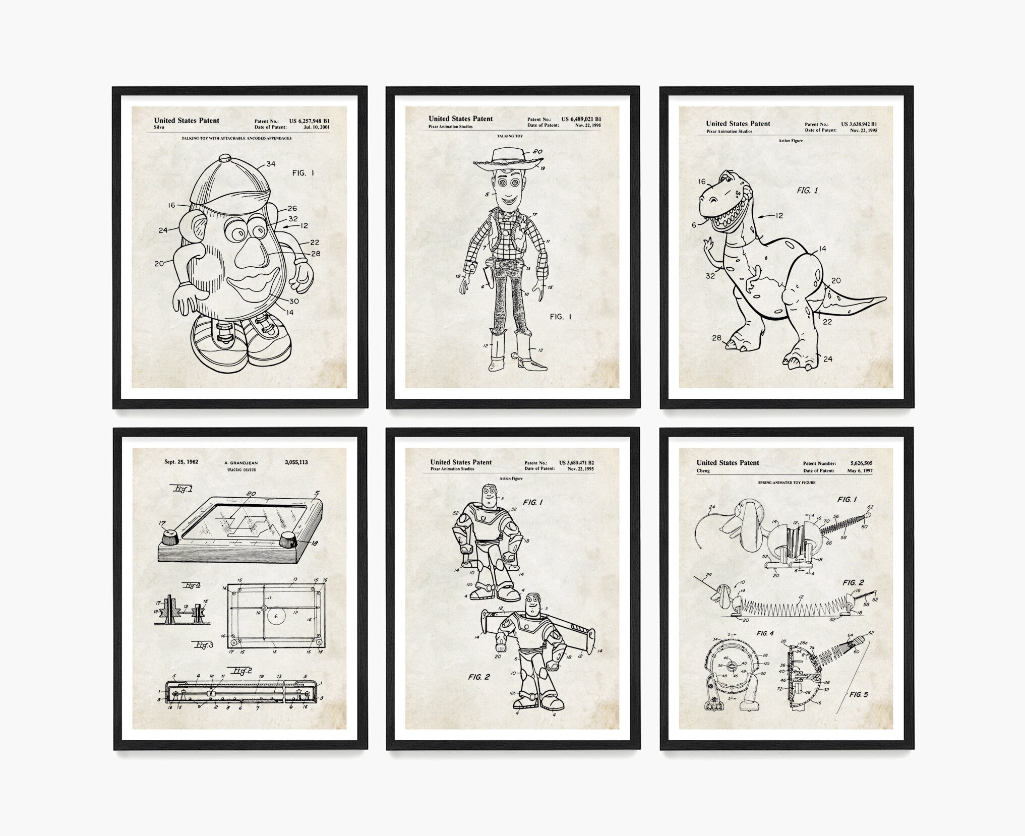 buzz lightyear black and white