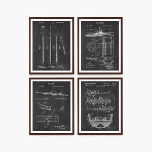 Rowing Patent Wall Art Bundle, Crew Poster, Oar, Sculling, Rowing Poster, Crew Team Gift