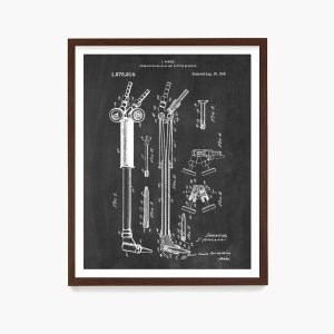 Welding Torch Patent Print: Steampunk Garage Art