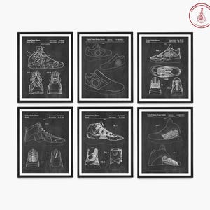 Basketball Shoe Patent Art Print: Sneakerhead Decor, Boys Room