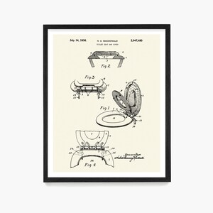 May include: Black and white line drawing of a toilet seat and cover patent. The patent is titled "Toilet Seat and Cover" and is dated July 14, 1936. The patent number is 2,047,480. The drawing shows four different views of the toilet seat and cover.