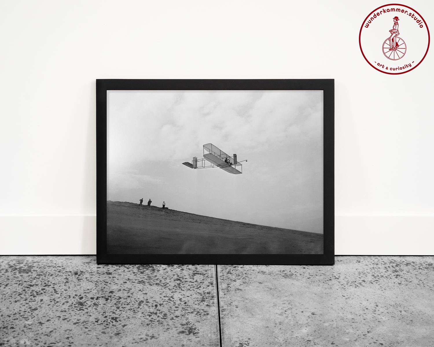 ライト兄弟の初飛行のプリント：1903年キティホーク航空写真 - Etsy 日本