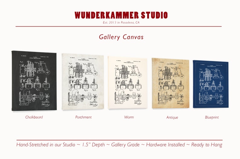 Diesel Engine Patent Poster, Rudolf Diesel, Diesel Mechanic Gift Ideo, Engine Diagram, Engine Poster, Truck Decor image 6