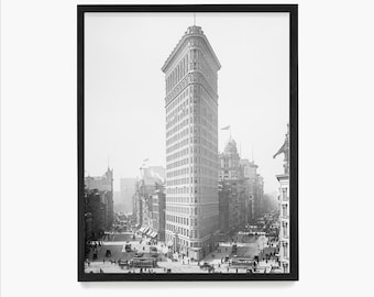 Flat Iron Building Photograph, New York City Art Wall Art, Fine Art Photography, New York Cityscape, New York City Poster