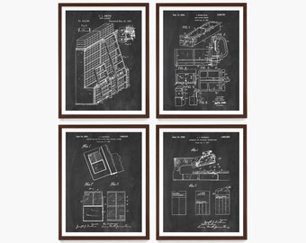 Library Patent Wall Art, Library Patent Print, Library Decor, Librarian Gift, Card Catalogue Patent, Book Art, Literary Gift, Library Grad