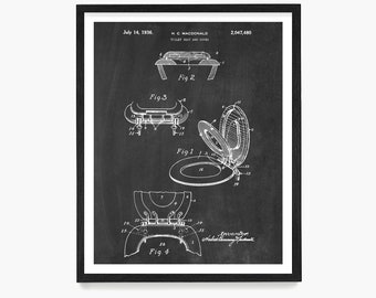 Toilet Seat Patent Art, Bathroom Renovation Decor, Apartment Art, Housewarming Art Gift, Toilet Patent Print