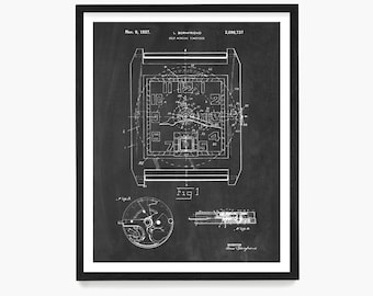 Watch Patent Poster, Watch Art, Watch Poster, Watch Patent, Watch Poster