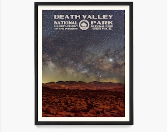 Death Valley National Park Poster, Death Valley National Park Art, Nature Wall Art, WPA Poster, California Adventure