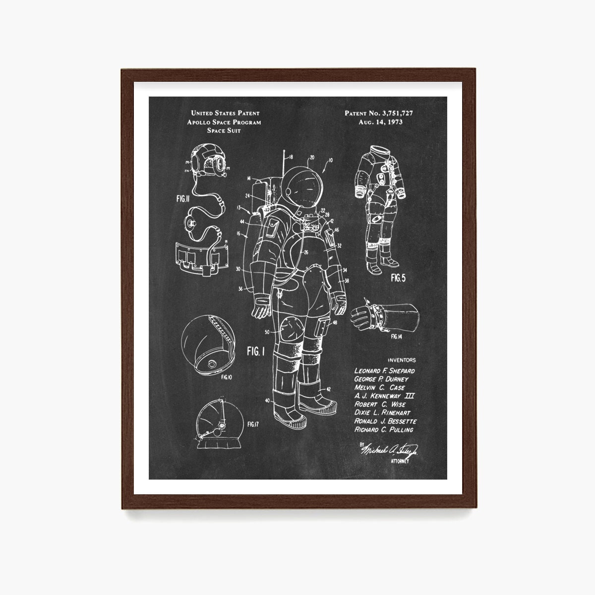 NASA Space Suit Patent Art Print: Apollo Program, Space Odyssey - Etsy