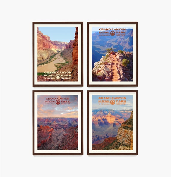 Grand Canyon National Park Poster, WPA Style Wall Art, Arizona Home Decor,  Southwest Landscape Print Gift - Etsy