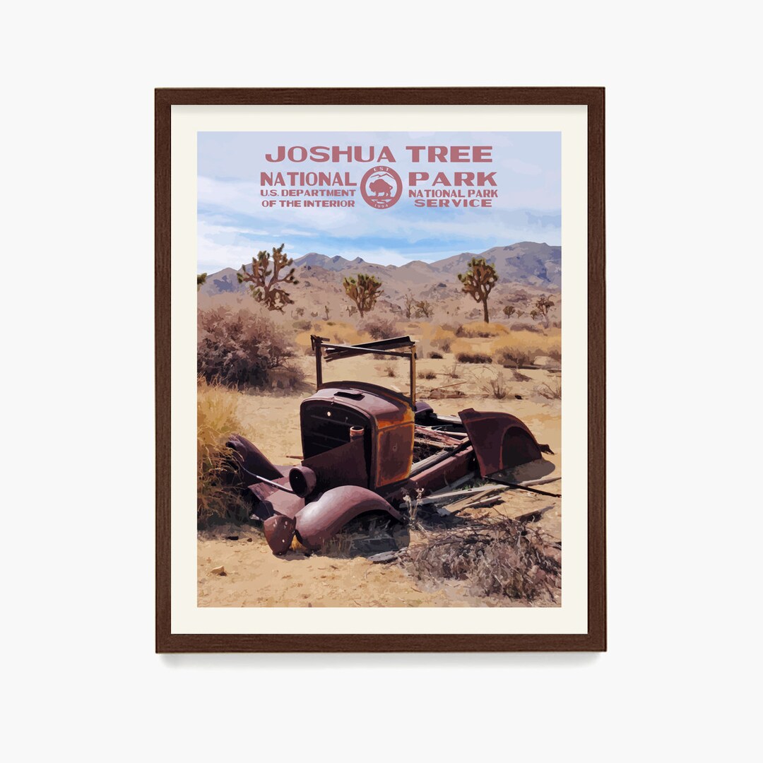 Joshua Tree National Park Poster National Park Wall Art - Etsy