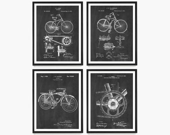 Bicycle Patent Wall Art, Bicycle Poster, Vintage Bicycle Decor, Bike Patent, Bike Art, Bike Poster, Bicycle Gift, Apartment Decor