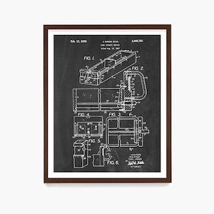 Library Card Catalog Patent Poster, Library Wall Art, Librarian Gift, Literary Theme Decor