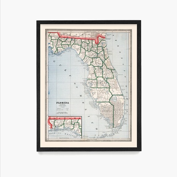 Florida Map Wall Art State Map - Il 570xN.3443797234 Kmog 