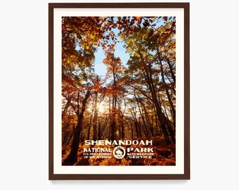 Shenandoah National Park Poster, National Park Wall Art, National Park Gift, WPA Poster, Appalachian Trail, Virginia Home Decor