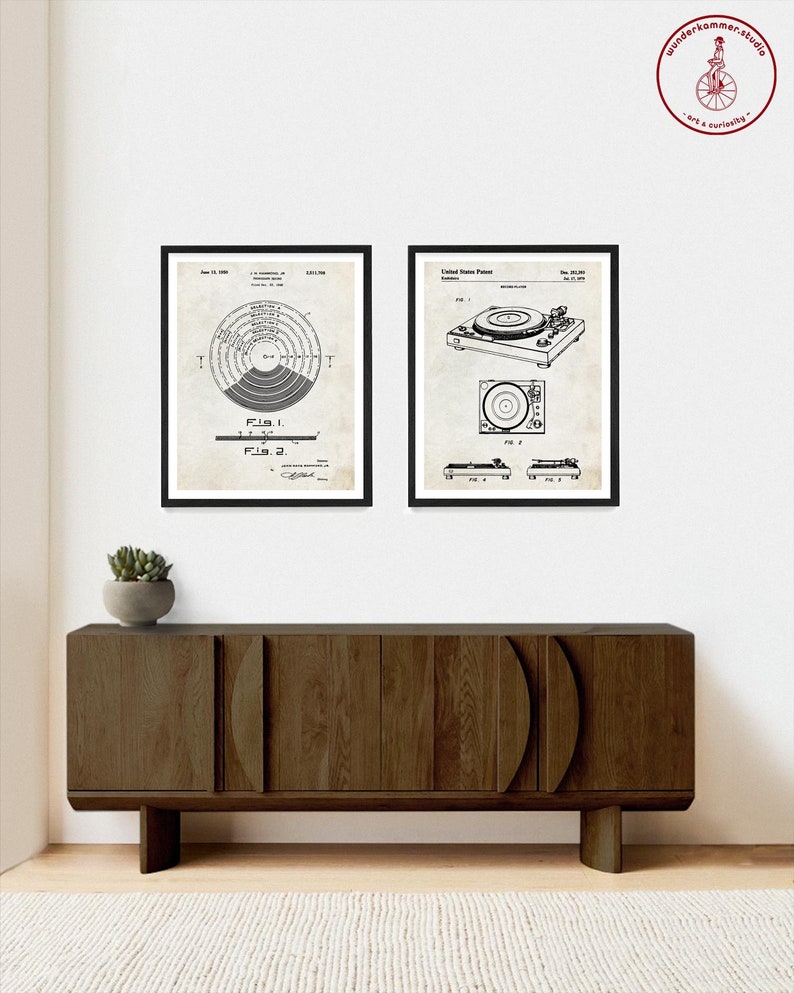 Vinyl Record Patent Poster