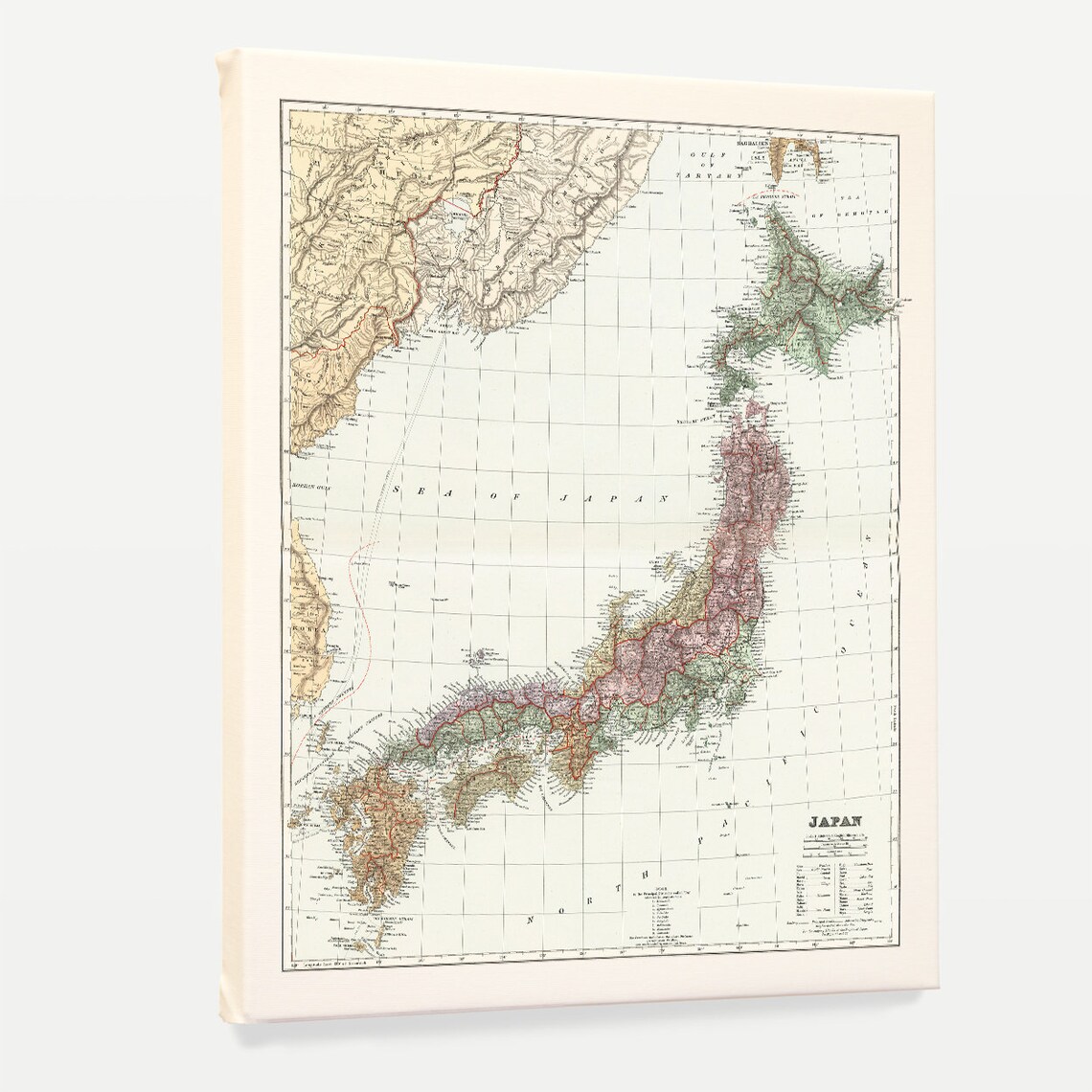 Japan Map Japan Map Art Map Decor Japanese Decor Japanese Etsy UK