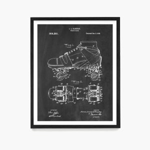 Roller Skates Roller Derby Gifts Roller Skate Pop Art Patent Digital Download