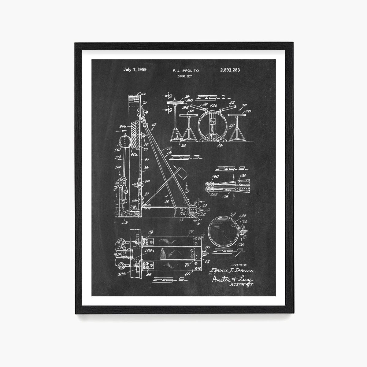 Folly Beach SC Vintage Map Art Print James Island SC Map Art Etsy