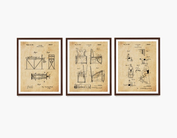 Pilates Patent Art, Pilates Poster, Pilates Decor, Pilates Studio, Home Gym Wall Art, Exercise Poster, Gym Decor, Pilates Gift