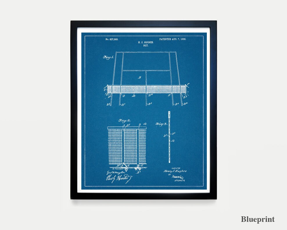 Set of 2 Sports Decor Available as print or canvas. Vintage Tennis Ball and Racket Wall Art