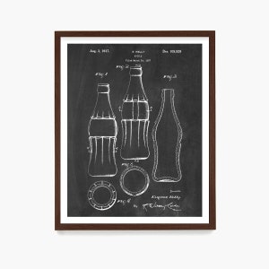Soda Bottle Patent Print, Vintage Kitchen Decor, Vintage Kitchen, Housewarming Gift